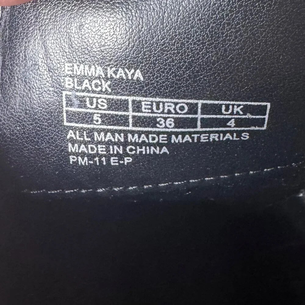 Michael Kors Emma Kaya Boots Sz 5 Black
